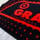 他の写真1: GRANDE DOT BATH TOWEL BLACK/RED