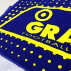 他の写真1: GRANDE DOT BATH TOWEL NAVY/YELLOW