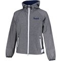 CHAMBRAY HOODED JK GRAY/NAVY