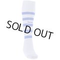 GRANDE FOOTBALL BORDER SOCKS L.GRY/BLU