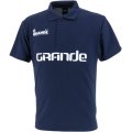 【ジュニアサイズ対応】GRANDE.F.P　ベーシック．ムーブメント.ポロシャツ　ネイビーｘホワイト