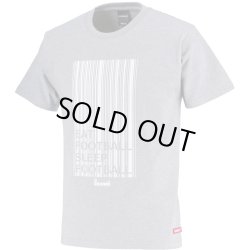 画像1: Barcode PRINT S/S-T GRY/WHITE