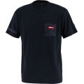 GRANDE.F.P.デジタルカモ柄ポケット付ドライメッシュＴシャツ　ブラックｘグレーカモ
