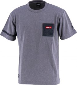 画像1: GRANDE.F.P.デジタルカモ柄ポケット付ドライメッシュＴシャツ　ミックスグレーｘグレーカモ