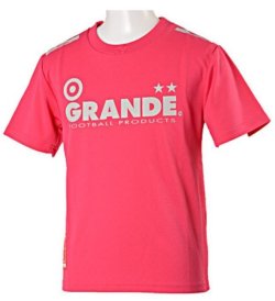 画像1: GRANDE PROTO TYPE DRY MESH KIDS T-SHIRTS ピンク×グレー