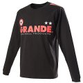 GRANDE プロトタイプ　ロングスリーブTシャツ　 ブラックｘレッド