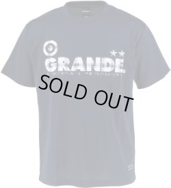 画像1: 【キッズ＆ジュニアサイズ】GRANDE タータンチェック柄 ジュニアドライメッシュTシャツ　ネイビー/ホワイト