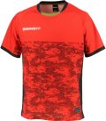 【BIGサイズ対応アイテム】2-TONE DISITAL CAMO PRACTIS　SHIRTSレッドｘブラック