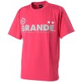 GRANDE COLORFUL DOT PROTO TYPE DRY MESH T-SHIRTS PINK/GRAY