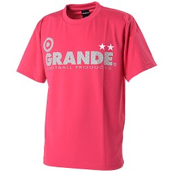 画像1: GRANDE COLORFUL DOT PROTO TYPE DRY MESH T-SHIRTS PINK/GRAY