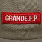 他の写真2: GRANDE.F.P.ロゴ.刺繍.ウォッシュド.ツイル.B.B.キャップ　オリーブ（カーキ）