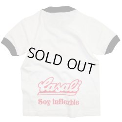 画像2: GRANDE.F.P　"Lasali″リンガーTシャツ.キッズサイズ　ホワイトｘブラック