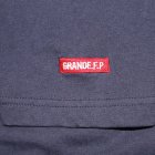 他の写真1: GRANDE.F.P.パネルロゴプリント.ヘビーウエイト.ポケット付.半袖Tシャツ　ネイビーｘホワイト