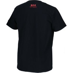 画像2: GRANDE.F.P.パネルロゴプリント.ヘビーウエイト.ポケット付.半袖Tシャツ　ブラックｘレッド