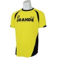 【ジュニアサイズ】GRANDE.F.P クロスカット.ベーシックプラクティスシャツ ゴールドイエロー/ブラック