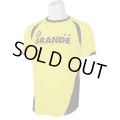 【ジュニアサイズ】GRANDE.F.P クロスカット.ベーシックプラクティスシャツ ゴールドイエロー/ブラック