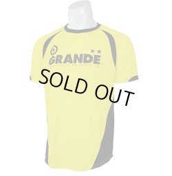 画像1: 【ジュニアサイズ】GRANDE.F.P クロスカット.ベーシックプラクティスシャツ ゴールドイエロー/ブラック