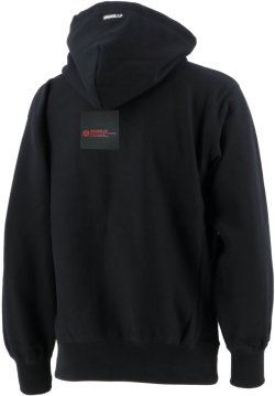 画像3: GRANDE.F.P BASICヘキサゴンスウェットプルパーカー ブラックxレッド