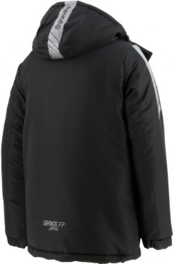 画像3: GRANDE.F.P.フード脱着ハイパー.ハーフウォーマージャケット ブラックxグレー