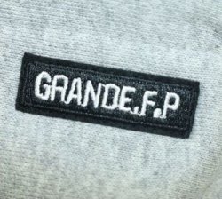 画像6: GRANDE.F.P BASICヘキサゴンスウェットプルパーカー グレーxブラック