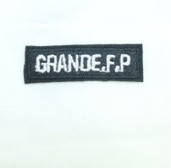 画像6: GRANDE.F.P BASICヘキサゴンスウェットジップパーカー ホワイトxブラック