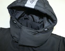 画像8: GRANDE.F.P.フード脱着ハイパー.ハーフウォーマージャケット ブラックxグレー