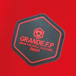 画像4: 【BIGサイズ対応】GRANDE.F.P.ハイパーロゴ.ヘキサゴン.プラクティスシャツ　　レッドｘブラック