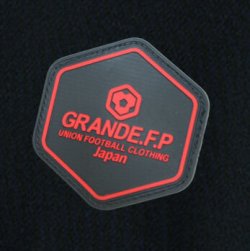 画像4: 【BIGサイズ対応】GRANDE.F.P.ハイパーロゴ.ヘキサゴン.プラクティスシャツ　　ブラックｘレッド