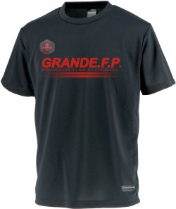 画像2: 【BIGサイズ対応】GRANDE.F.P.ハイパーロゴ.ヘキサゴン.プラクティスシャツ　　ブラックｘレッド