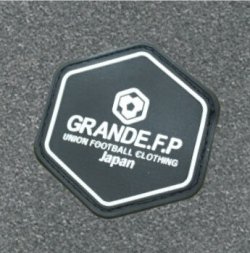 画像4: 【BIGサイズ対応】GRANDE.F.P.ハイパーロゴ.ヘキサゴン.プラクティスシャツ　　ヘザーグレーｘブラック