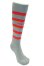 画像2: GRANDE.F.P BORDER FOOTBALL SOCKS グレーｘレッド (2)