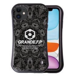 画像2: グランデ.エフ.ピー　カレイドスコープ柄耐衝撃吸収型iphone11/XR対応グリップケース　ブラック