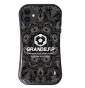 グランデ.エフ.ピー　カレイドスコープ柄耐衝撃吸収型iphone11/XR対応グリップケース　ブラック