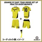 他の写真2: 【GRANDE.F.P.WEBショップ限定】５枚以上オーダーで背番号無料！！プラクティスシャツ　ゴールドイエローｘブラック