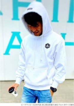 画像7: GRANDE.F.P BASICヘキサゴンスウェットプルパーカー ホワイトxブラック