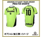 他の写真1: 【GRANDE.F.P.WEBショップ限定】５枚以上オーダーで背番号無料！！プラクティスシャツ　蛍光イエローｘブラック