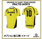 他の写真1: 【GRANDE.F.P.WEBショップ限定】５枚以上オーダーで背番号無料！！プラクティスシャツ　ゴールドイエローｘブラック