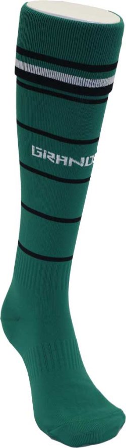 画像2: GRANDE.F.P THIN BORDER　FOOTBALL SOCKS 　グリーンｘブラック