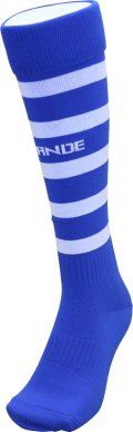 GRANDE.F.P BORDER FOOTBALL SOCKS ブルーｘホワイト