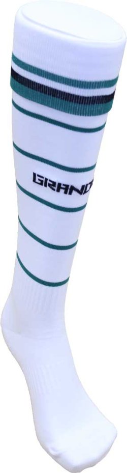 画像2: GRANDE.F.P THIN BORDER　FOOTBALL SOCKS 　ホワイトｘグリーン