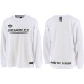 【BIGサイズ対応】GRANDE.F.P.ハイパーロゴ.ヘキサゴン.長袖プラクティスシャツ　　ホワイトｘクローム