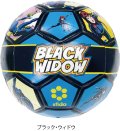  MARVELコラボサッカーボール＜レトロ柄[HERO]シリーズ＞　ブラック・ウィドウ