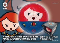 画像2:  MARVELコラボサッカーボール1号球＜コミカライズ柄[idol]シリーズ＞ブラック・ウィドウ