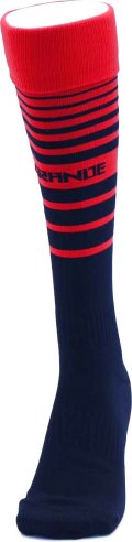 MULTI BORDER FOOTBALL SOCKS BLACK/RED