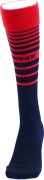 画像1: MULTI BORDER FOOTBALL SOCKS BLACK/RED (1)