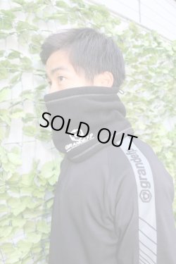 画像3: GRANDE.F.P　リバーシブル．フリースネックウォーマー　ブラックｘレッド