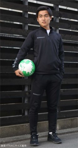 画像4: GRANDE.F.P.ハイパー.ストレッチジャージパンツ　ブラックｘグレー