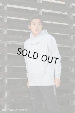 画像5:  GRANDE.F.Pハイパーロゴ.スウェットプルパーカー　グレーｘクローム