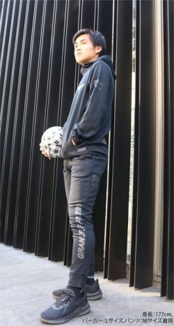 画像7: GRANDE.F.Pプロト.ヘキサゴン.ドライ.スウェット.ハイパーロゴパンツ ブラックxクローム