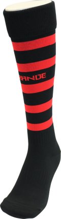 GRANDE.F.P BORDER FOOTBALL SOCKS ブラックｘレッド